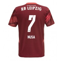 Maglia Calcio RB Leipzig Antonio Nusa #7 Seconda Divisa 2024-25 Manica Corta